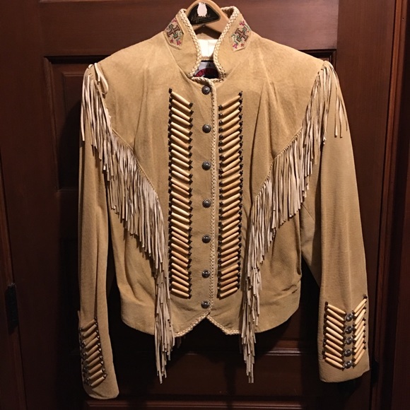 Renegade Jackets & Blazers - ⭐️SOLD⭐️NWOT Renegade by Ren Ellis Suede Leather Fringe Jacket Size 10